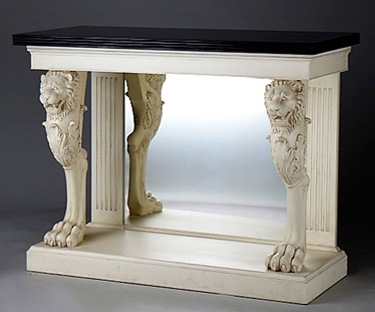 Console with marble top