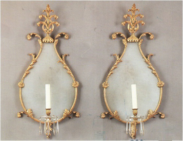Mirror candle sconce